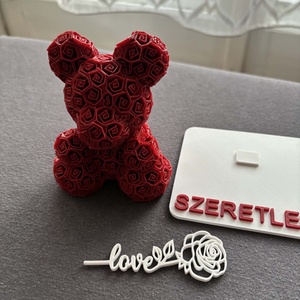 Valentin napi szerelem maci egyedi felirattal - otthon & életmód - dekoráció - dísztárgy - Meska.hu