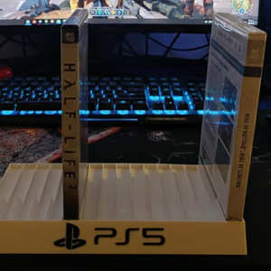 Play Station 5 fizikai lemez tartó - PS5 stand - otthon & életmód - dekoráció - asztal és polc dekoráció - dekorációs tál, tartó - Meska.hu