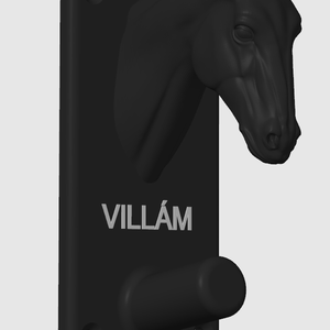 Egyedi névre szóló lófejes kantárakasztó / kantár tartó PETG anyagból - játék & sport - sport és kikapcsolódás - lovaglás - Meska.hu