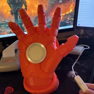 Iron man kesztyű asztali  led lámpa - otthon & életmód - lámpa - hangulatlámpa - Meska.hu