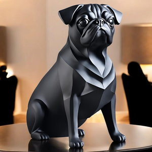 Minimalista Mopsz szobor - 3D nyomtatott, Otthon & Életmód, Dekoráció, Asztal és polc dekoráció, Asztaldísz, Mindenmás, MESKA