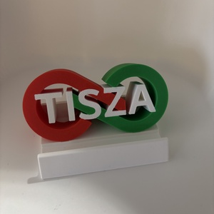 TISZA párt logós telefontartó � egyedi 3D nyomtatott asztali kiegészítő - otthon & életmód - tárolás & rendszerezés - asztali telefontartó - Meska.hu