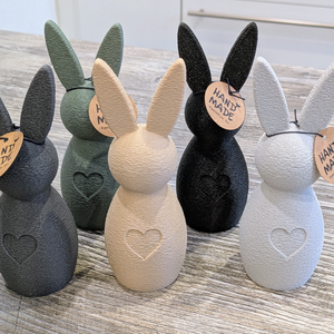 3D Nyomtatott Húsvéti modern nyuszis dekoráció, Ünnepi díszek, dekorációk, Húsvéti díszek és dekorációk, Húsvéti asztaldíszek, Fotó, grafika, rajz, illusztráció, Mindenmás, MESKA