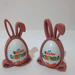 Húsvéti nyuszis Kinder tojás tartó, Ünnepi díszek, dekorációk, Húsvéti díszek és dekorációk, Húsvéti ajándékátadó, Mindenmás, MESKA