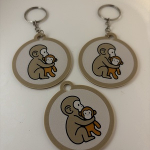 Cuki Punch kulcstartó � Ölelkező majom - Meska.hu