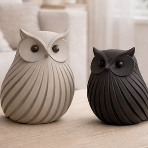A stílusos páros: Design Bagoly Szobor szett (Modern/Minimalista), Kellékek & szerszámok, Dekorációs kellékek, Figurák, Fotó, grafika, rajz, illusztráció, Mindenmás, MESKA