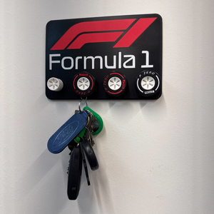 Exkluzív Formula 1 Fali Kulcstartó � Kerékcsere Stílusban - táska & tok - kulcstartó & táskadísz - táskaakasztó - Meska.hu