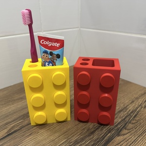 Kreatív LEGO-Design Fogkefe és Fogkrém Tartó, Otthon & Életmód, Fürdőszoba, Fogkefetartó, Mindenmás, MESKA