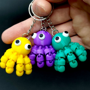 Flexi octopus kulcstartó - táska & tok - kulcstartó & táskadísz - kulcstartó - Meska.hu