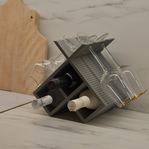 Design Bor és Pohártartó Rendszerező  - otthon & életmód - konyhafelszerelés, tálalás - tálalás - bortartó - Meska.hu
