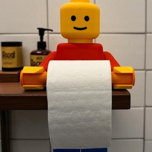 LEGO stílusú WC-papír tartó 34 cm- 3d nyomtatott fürdőszoba dekoráció - otthon & életmód - fürdőszoba - fürdőszobai tároló - Meska.hu
