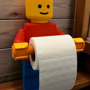LEGO stílusú WC-papír tartó 34 cm- 3d nyomtatott fürdőszoba dekoráció - otthon & életmód - fürdőszoba - fürdőszobai tároló - Meska.hu