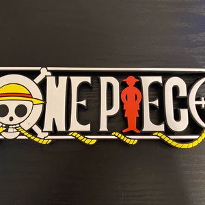 One Piece Anime Dekoráció - 3D Nyomtatott Logó - otthon & életmód - dekoráció - asztal és polc dekoráció - asztaldísz - Meska.hu