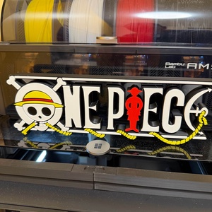 One Piece Anime Dekoráció - 3D Nyomtatott Logó - otthon & életmód - dekoráció - asztal és polc dekoráció - asztaldísz - Meska.hu