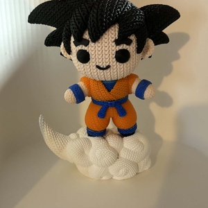 Goku 3D figura - Horgolt hatású Dragon Ball dekoráció, Játék & Sport, Plüssállat & Játékfigura, Más figura, Fotó, grafika, rajz, illusztráció, Mindenmás, MESKA