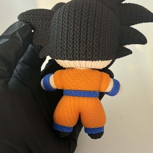 Goku 3D figura - Horgolt hatású Dragon Ball dekoráció - játék & sport - plüssállat & játékfigura - más figura - Meska.hu