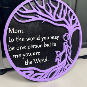 Személyre szabható Életfa dísz Édesanyáknak � Egyedi szöveggel és választható színekben, Esküvő, Emlék & Ajándék, Szülőköszöntő ajándék, Fotó, grafika, rajz, illusztráció, Mindenmás, MESKA