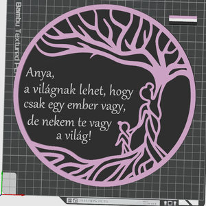Személyre szabható Életfa dísz Édesanyáknak � Egyedi szöveggel és választható színekben - esküvő - emlék & ajándék - szülőköszöntő ajándék - Meska.hu
