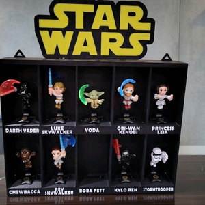 Star Wars Kinder Figura Tartó Állvány - Egyedi 3D Nyomtatott Polc (10 férőhelyes), Kellékek & szerszámok, Dekorációs kellékek, Figurák, Fotó, grafika, rajz, illusztráció, Mindenmás, MESKA