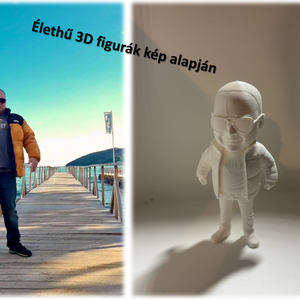 Saját 3D figura Fénykép Alapján - Egyedi 12 cm-es Karikatúra Figura, Művészet, Portré & Karikatúra, Karikatúra, Festészet, Fotó, grafika, rajz, illusztráció, Szeretnél valami igazán maradandót és különlegeset ajándékozni? Vagy csak magadat látnád szívesen a..., MESKA