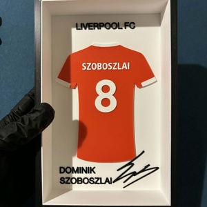 Szoboszlai Dominik Liverpool FC 8-as mezkeretes 3D nyomtatott falidísz � egyedi ajándék - otthon & életmód - dekoráció - kép & falikép - 3d képek - Meska.hu