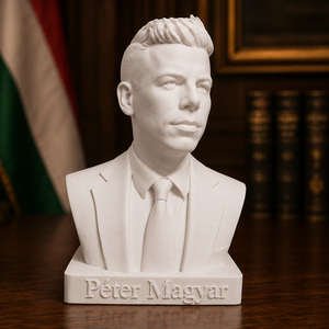 Magyar Péter Mellszobor - Prémium 3D Nyomtatott Dekoráció - Egyedi Ajándék - Meska.hu