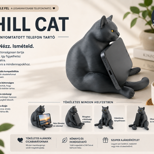 CHILL CAT 3D nyomtatott macskás telefon tartó � dekoratív, stabil, egyedi ajándék cicabarátoknak - Meska.hu
