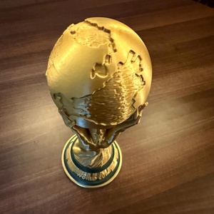 FIFA World Cup 2026 trófea 3D nyomtatott  díszfigura 15cm magas - játék & sport - sport és kikapcsolódás - labdajátékok - Meska.hu
