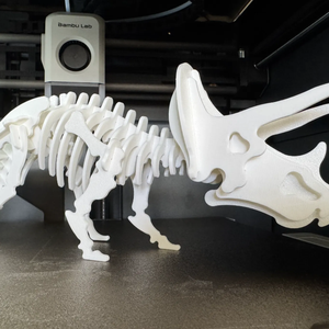 Triceratops csontváz kirakó 37db-os � összerakható dinoszaurusz modell - 3d nyotmatott - Meska.hu