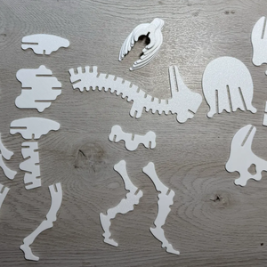 Triceratops csontváz kirakó 37db-os � összerakható dinoszaurusz modell - 3d nyotmatott - játék & sport - puzzle - 3d puzzle - Meska.hu