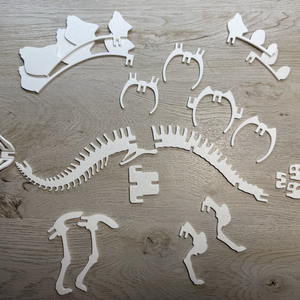 19 részes Stegosaurus csontváz kirakó � 3D nyomtatott dinoszaurusz - játék & sport - puzzle - 3d puzzle - Meska.hu