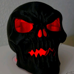 Világító koponya Halloween dekoráció LED mécsessel � 3D nyomtatott dísz - Meska.hu