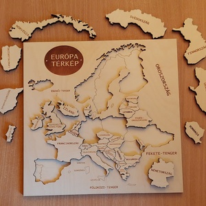 Európa térkép Puzzle - Meska.hu