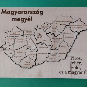Magyarország megyéi és megyeszékhelyei Puzzle játék - játék & sport - puzzle - hagyományos puzzle - Meska.hu