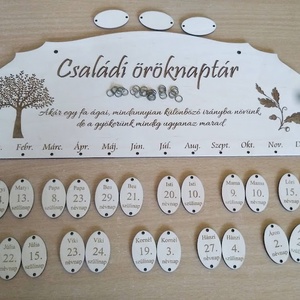 Családi Öröknaptár - otthon & életmód - dekoráció - fali és függő dekoráció - falinaptár & öröknaptár - Meska.hu