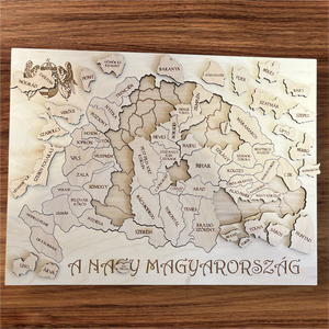 Nagy Magyarország 68 részes puzzle - játék & sport - puzzle - forma puzzle - Meska.hu