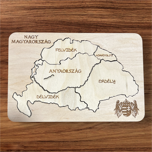 Történelmi Hazánk � 7 részes Oktató Fa Puzzle Vaktérképpel - Meska.hu