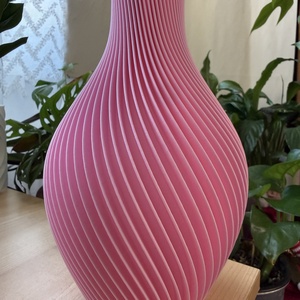 Spirál mintás szárazvirág váza - otthon & életmód - virágdekoráció - virágtartó - váza - Meska.hu