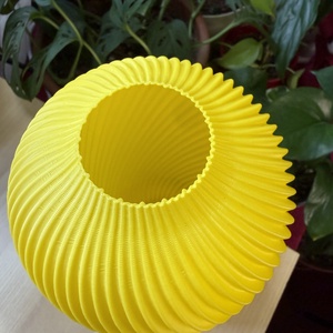 Spirál mintás szárazvirág váza - otthon & életmód - virágdekoráció - virágtartó - váza - Meska.hu