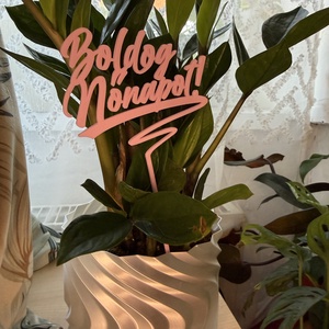 Boldog Nőnapot dekor beszúrható felirat - otthon & életmód - virágdekoráció - virágdíszítő kellékek - Meska.hu