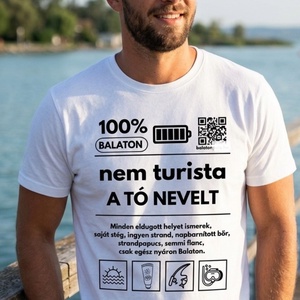 Nem turista, 100% Balaton pamut póló, női változat is - Meska.hu