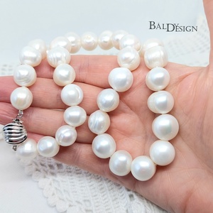 Óriás szemű gyöngysor - ékszer - nyaklánc - gyöngyös nyaklánc - Meska.hu