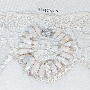 Biwa gyöngy karkötő - ékszer - karkötő - gyöngyös karkötő - Meska.hu