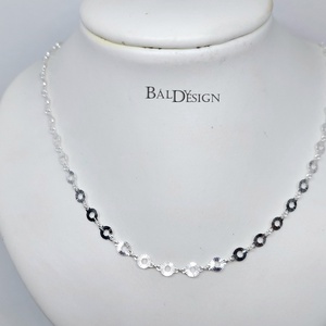 Ezüst vésett mintájú nyaklánc - ékszer - nyaklánc - medál nélküli nyaklánc - Meska.hu