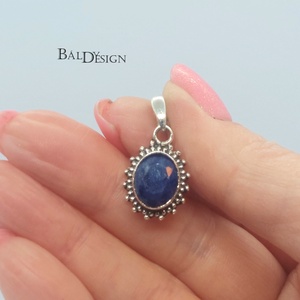 Ezüst zafír medál - ékszer - nyaklánc - medál - Meska.hu