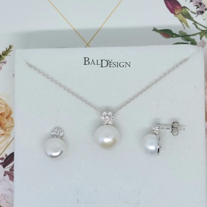 Gyöngyös ezüst szett - ékszer - ékszerszett - Meska.hu