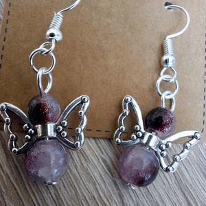 Bájos angyal fülbevaló - ékszer - fülbevaló - lógó fülbevaló - Meska.hu