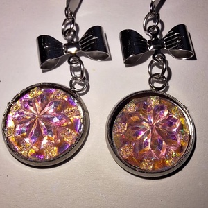 Elegáns masnis fülbevaló 316-os acélból - ékszer - fülbevaló - lógó fülbevaló - Meska.hu