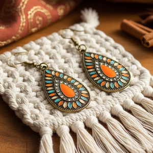 Ragyogó Csillogású Könnycsepp fülbevaló - Meska.hu