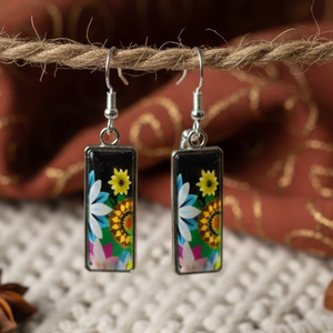 Nyári Fény és Vidámság: Napraforgós-Virágos Fülbevaló - Meska.hu